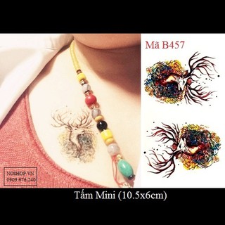 Xăm dán Tattoo hươu B457