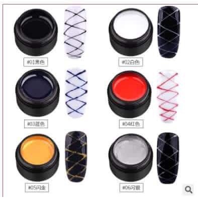 Phụ Kiện Nail - Gel Nhện, Gel giăng mạng nhện trang trí móng