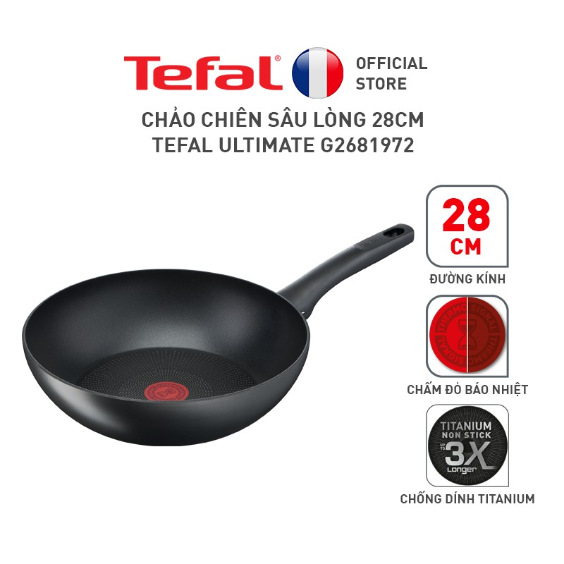 [Mã LIFEHL25 giảm 10% đơn 350K] Chảo chiên sâu lồng Tefal Ultimate 28cm