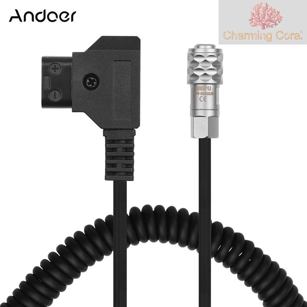 CTOY Andoer D-Tap to BMPCC 4K 2 Pin Locking Power Cable for Blackmagic Pocket Cinema Camera 4K for Sony V Mount Anton Bauer Gold Mount Battery