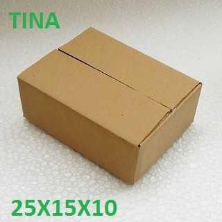 Thùng Carton size 25x15x10 cm 20 Hộp carton Giấy vang