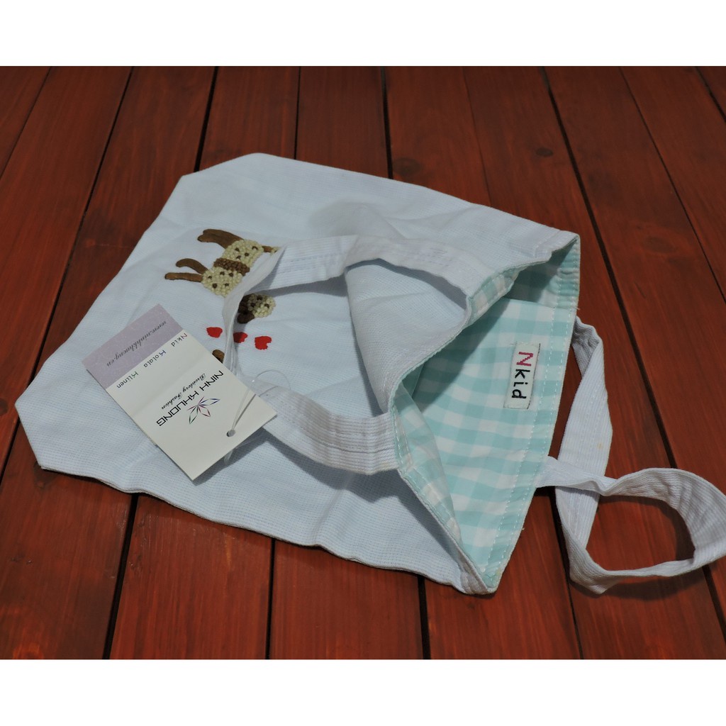 Túi Vải Đựng Đồ 2 Mặt Họa Tiết Thêu Tay