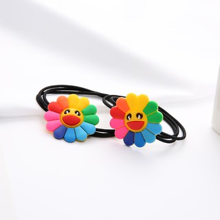 Combo 5 Dây Cột Tóc Hình Hoa Mặt Trời