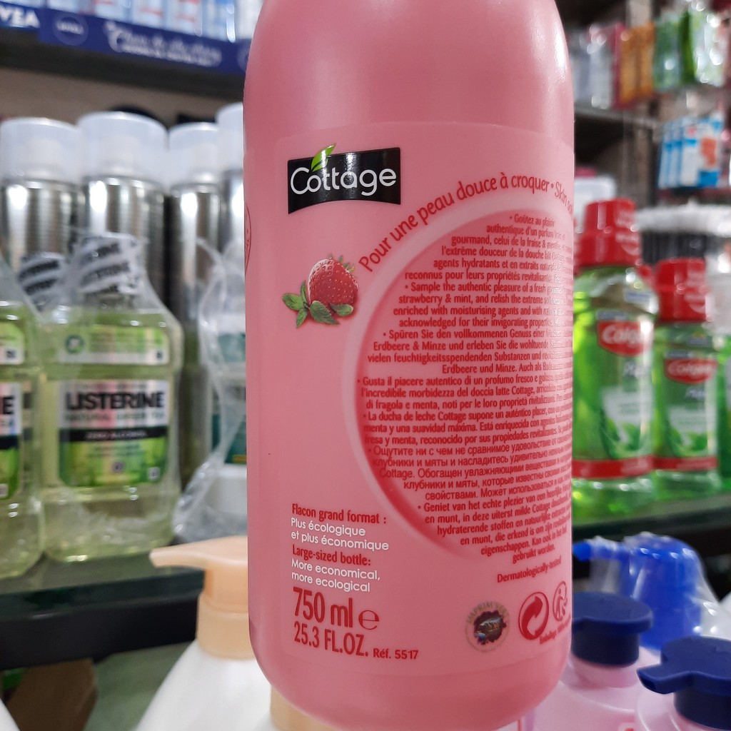 Sữa Tắm Dưỡng Trắng Da Cottage 750ml Của Pháp