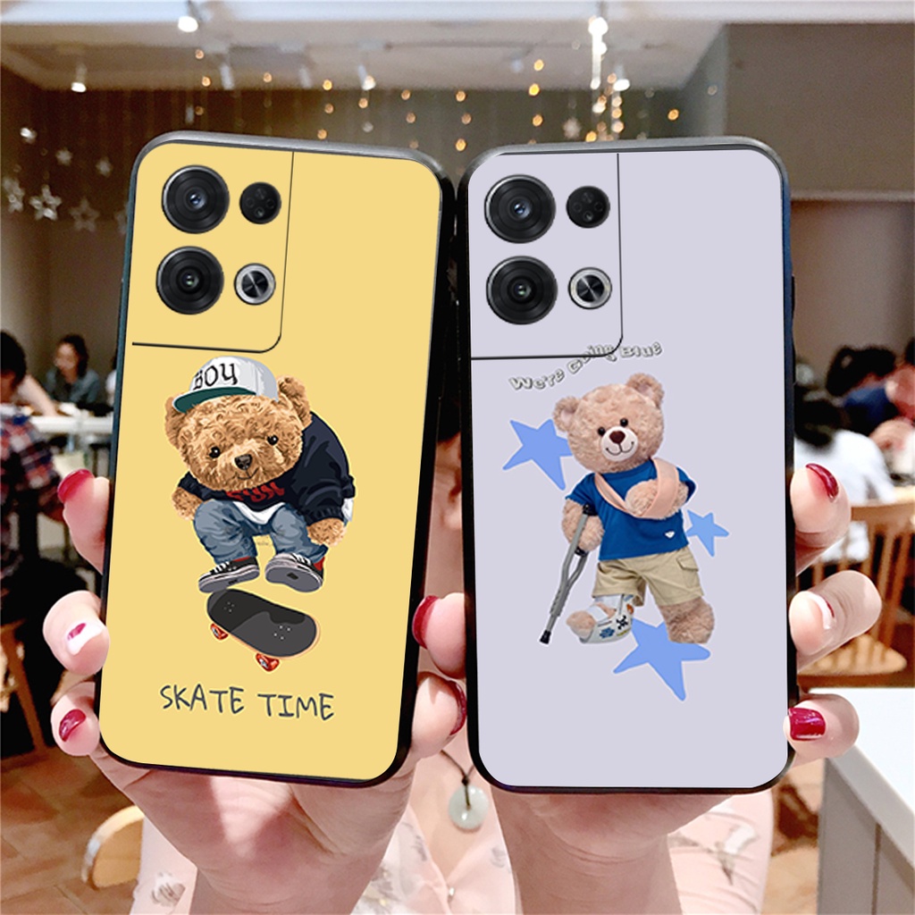 Ốp lưng Oppo Reno 8 4G / Reno 8 5G / Reno 8Z 5G / Reno 8 Pro gấu nhiều mẫu bền cute rẻ đẹp