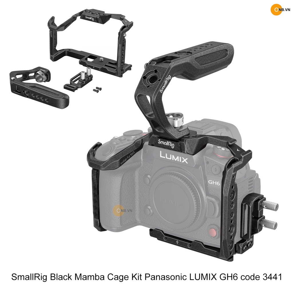 SmallRig Black Mamba Khung máy ảnh full set Panasonic LUMIX GH6 code 3441