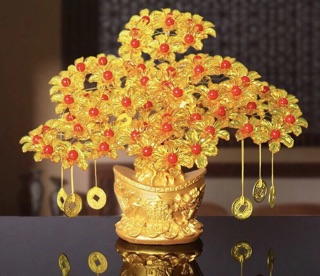 Cây phát tài phát lộc bằng đá