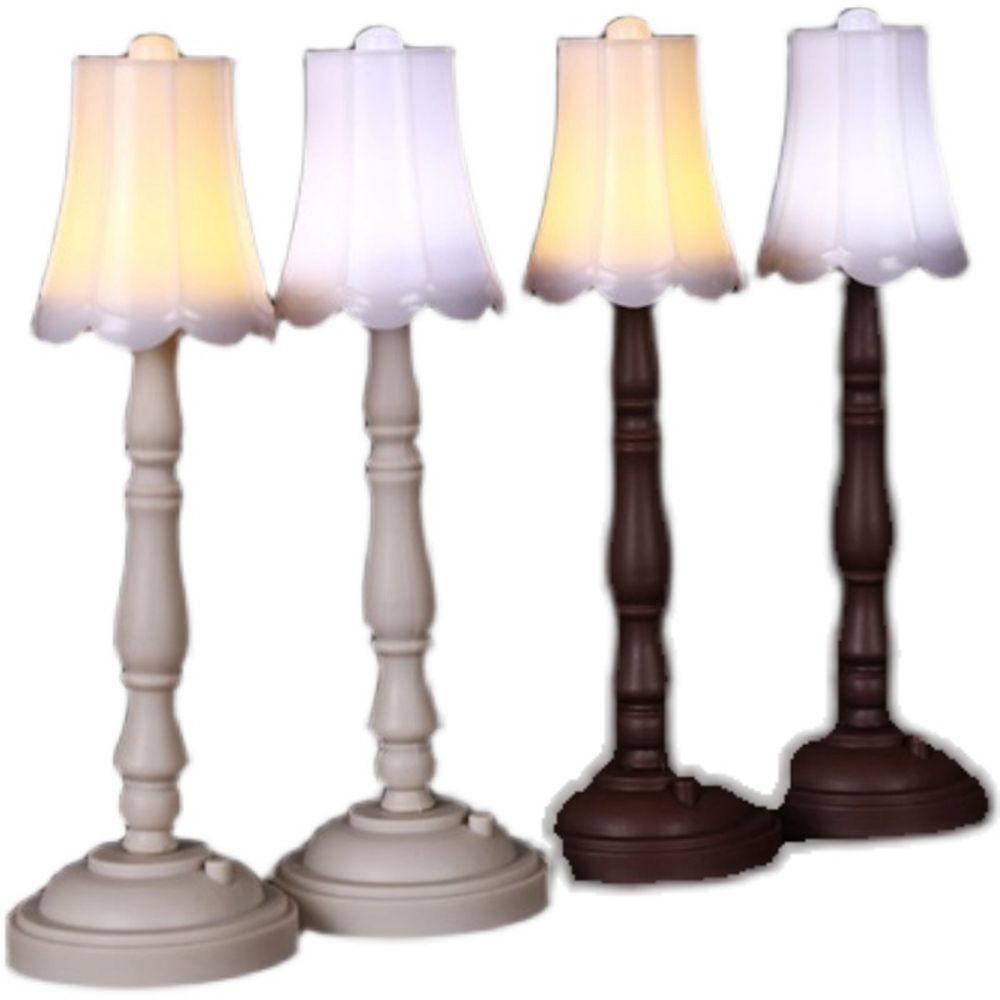 BEBETTERM 1 / 1 Cặp Đèn Sàn Mini Cho Nhà Búp Bê Tỉ Lệ 1: 12