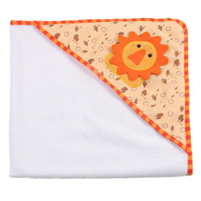 Khăn tắm hoạt hình cao cấp, trùm đầu cho trẻ - Kích thước 75x75cm