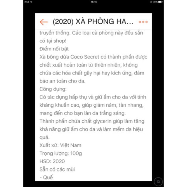 [G03] (2022) XÀ PHÒNG HANDMADE COCO SECRET S005