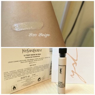 Kem nền Ysl dạng lỏng mới Le teint encre de peau 1ml