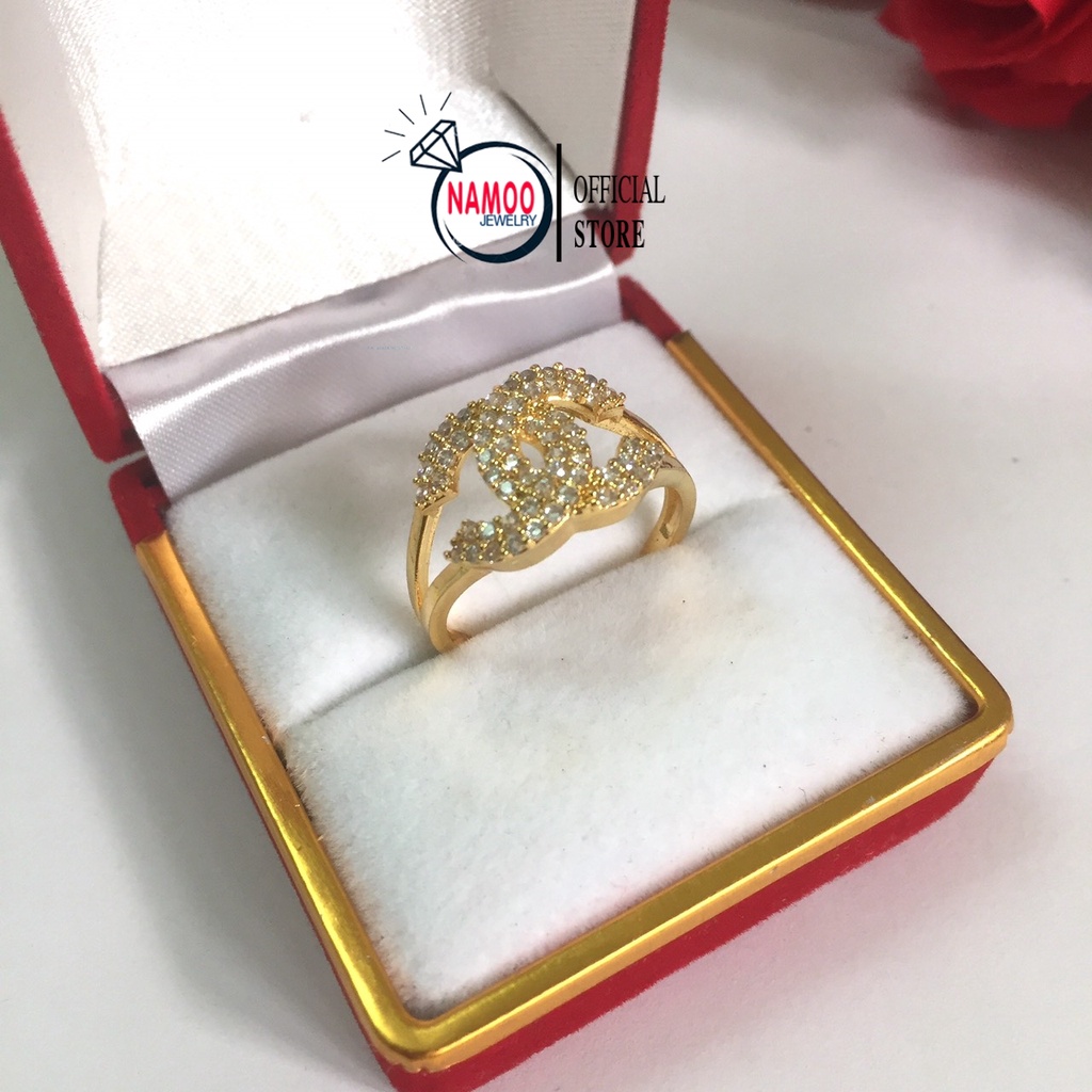 Nhẫn Nữ Đính Đá Mạ Vàng N023 Namoo Jewelry
