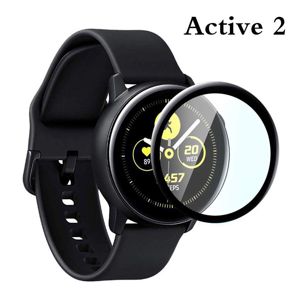 Kính Cường Lực 3D Siêu Mỏng Chống Va Đập Bảo Vệ Toàn Diện Cho Đồng Hồ Samsung Galaxy Watch Active 2