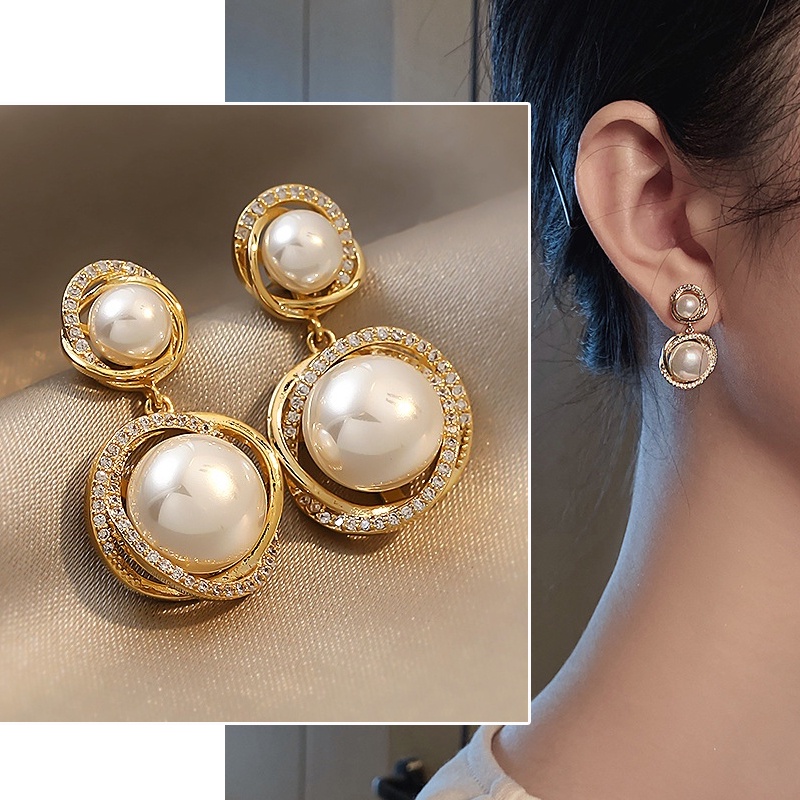 Đôi Bông Tai Ngọc Trai Thời Trang Hàn Quốc 2022