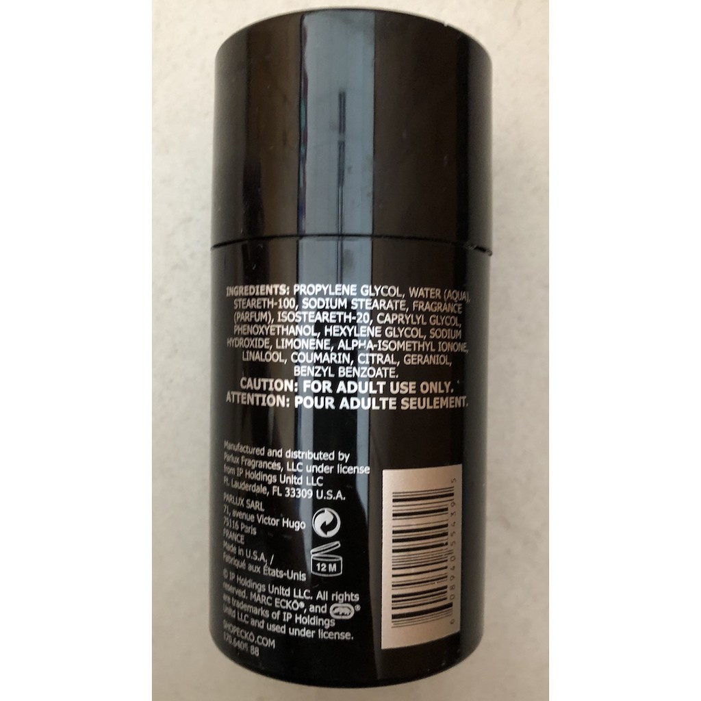 Lăn sáp khử mùi nam cao cấp Ecko Black by Marc Ecko Deodorant Stick 75g (Mỹ)