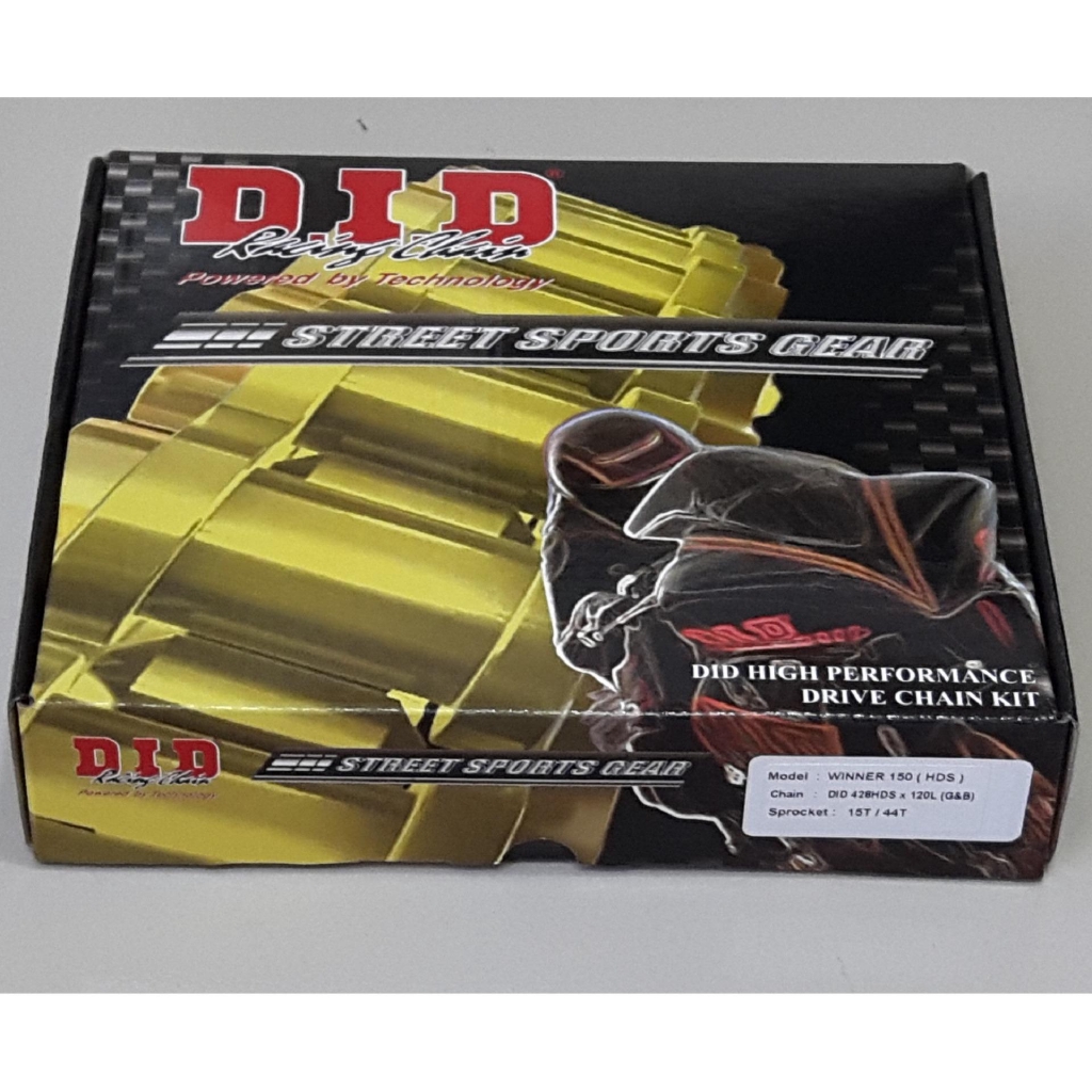 Bộ Sên Nhông Dĩa DID GOLD 15x44-120L WINNER 150 - Made in Thailand.