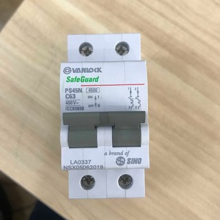 Cầu dao tự động Vanlock 2 cực PS45N - Aptomat MCB