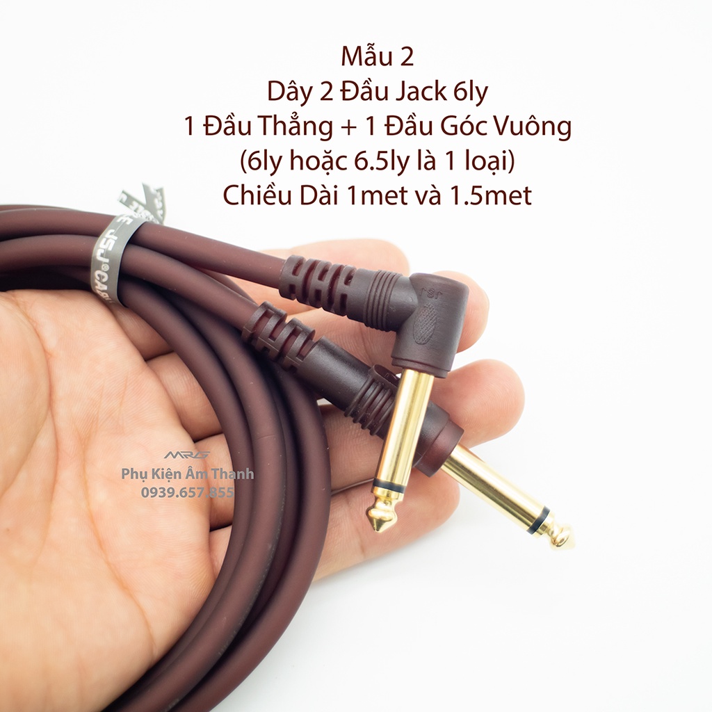 Dây Jack 6ly 2 Đầu, dài 1.5met, giá 1 dây. MrG