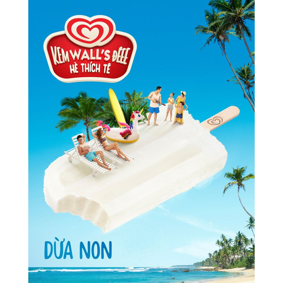  Kem que WALL'S dừa non