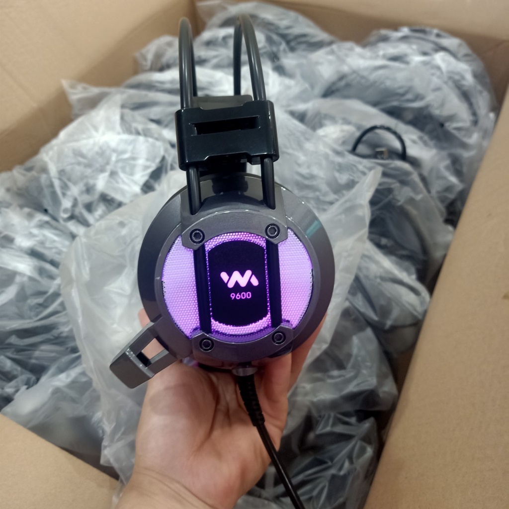 Tai nghe chụp tai WANGMING WM9600 âm thanh 7.1 cổng usb đèn Led