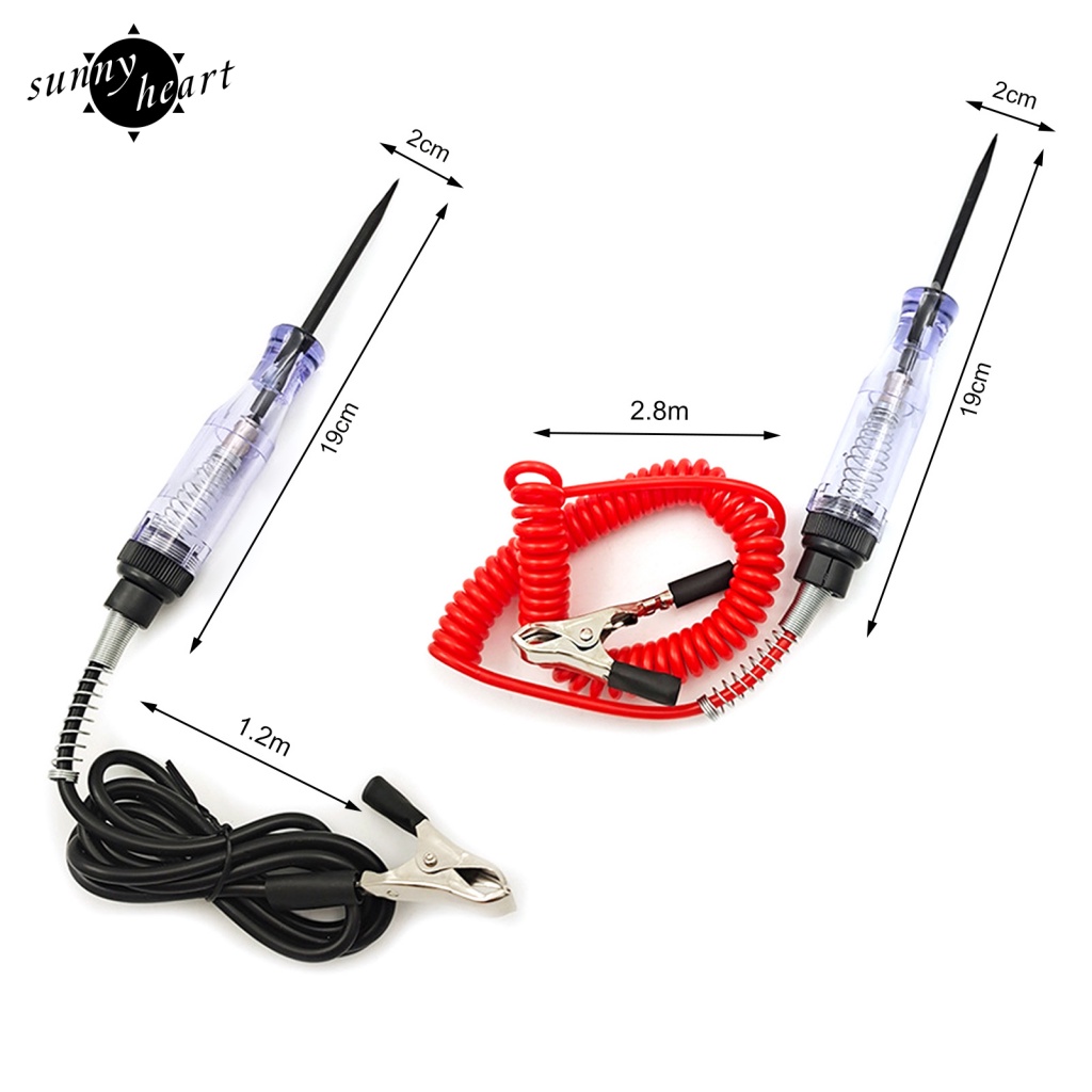 Bút Thử Điện 6V-12V-24V DC Với Thiết Kế Tay Cầm Cách Điện Tiện Dụng Dành Cho Ô Tô