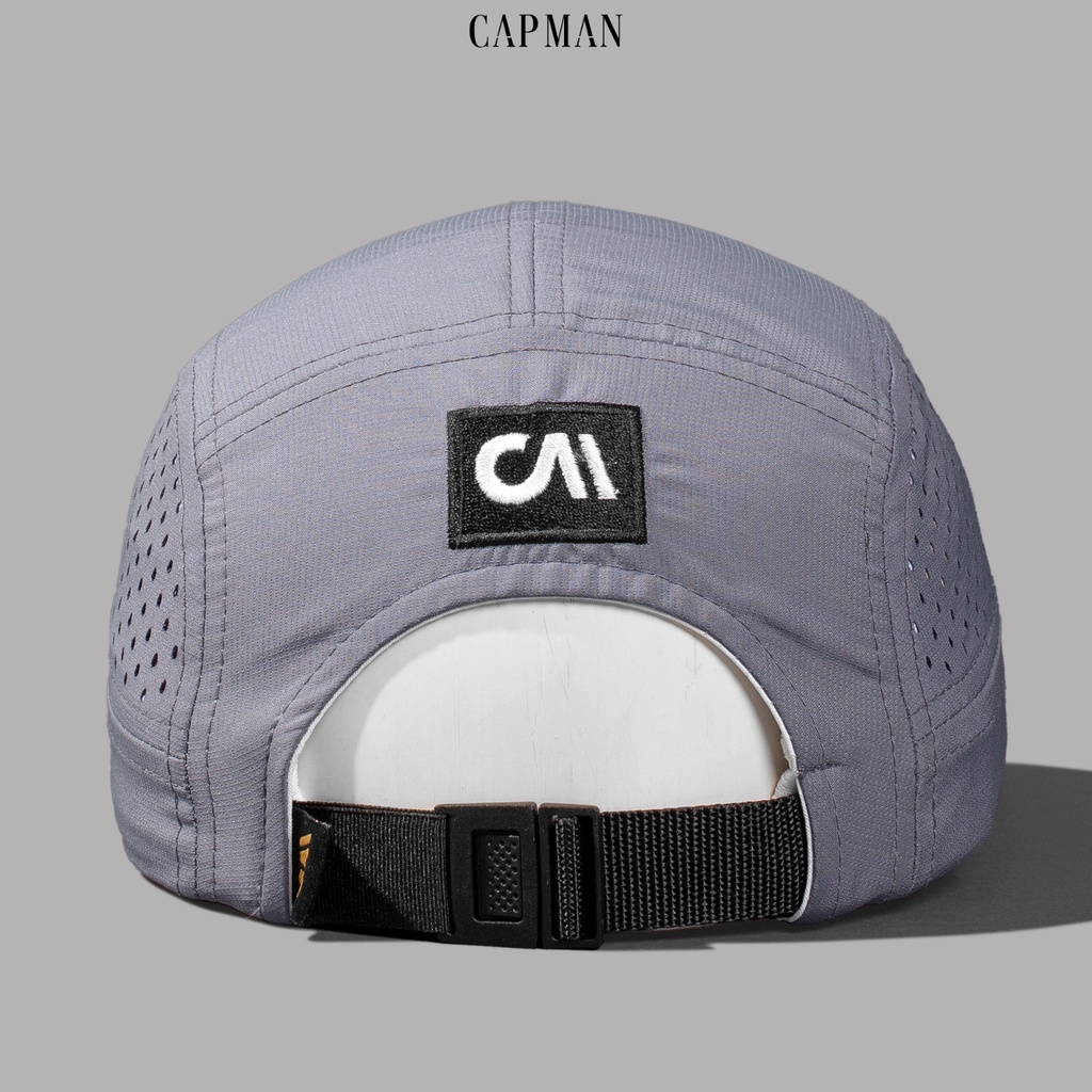 Mũ snapback chính hãng CAPMAN phong cách hiphop vải dù màu Xanh Xám CM117