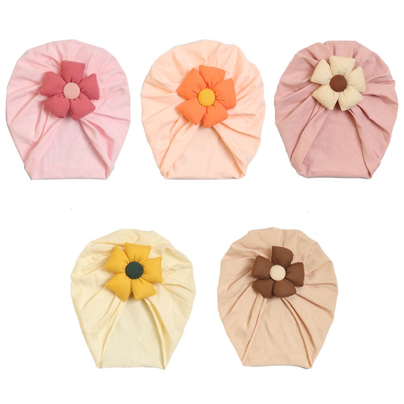 Mũ Trùm Đầu Đính Hoa Dễ Thương Cho Bé