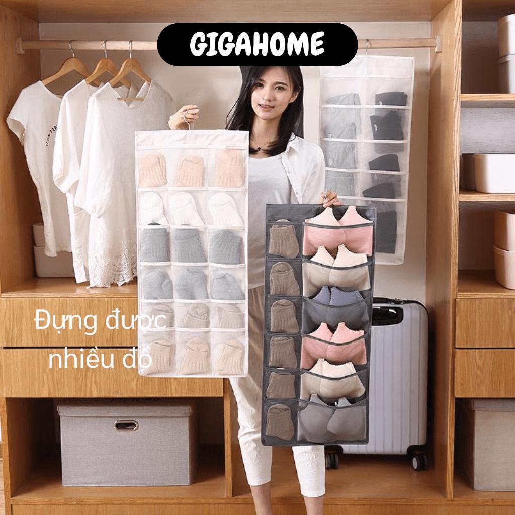 Túi Đựng Đồ Lót GIGAHOME Túi Treo Đồ Lót, Vớ Nhiều Ô Tiết Kiệm Không Gian Tủ 6652