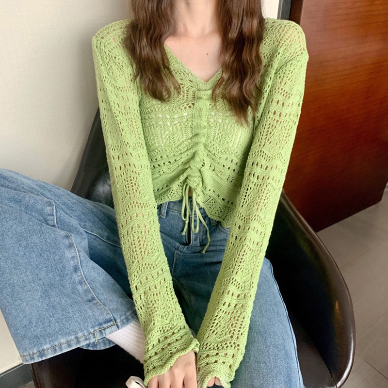 Áo Croptop Tay Dài Chống Nắng Thời Trang Mùa Hè