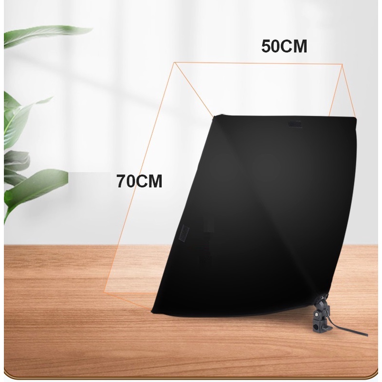 Combo Bộ 2 Đèn Softbox (55W*2) + Chân điện thoại, Đèn Led Quay Phim Cho Điện Thoại, Thiết Bị Chụp Sản Phẩm Softbox