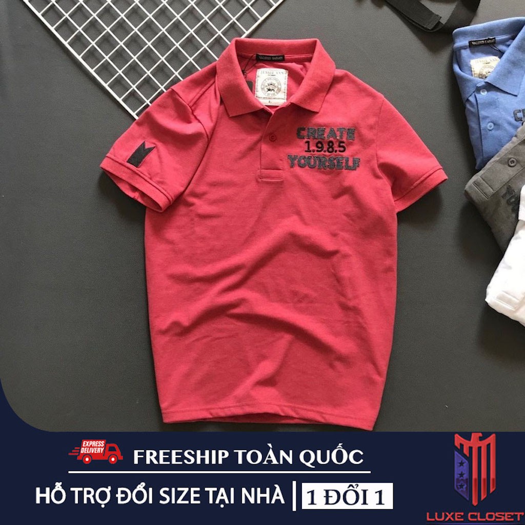 Áo thun nam Havis có cổ hoạ tiết thêu phong cách Hàn Quốc ADBP063