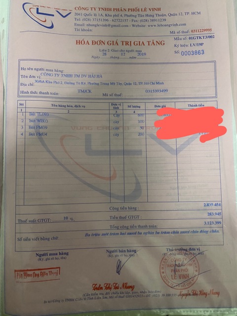 Hộp 20 bút bi TL093