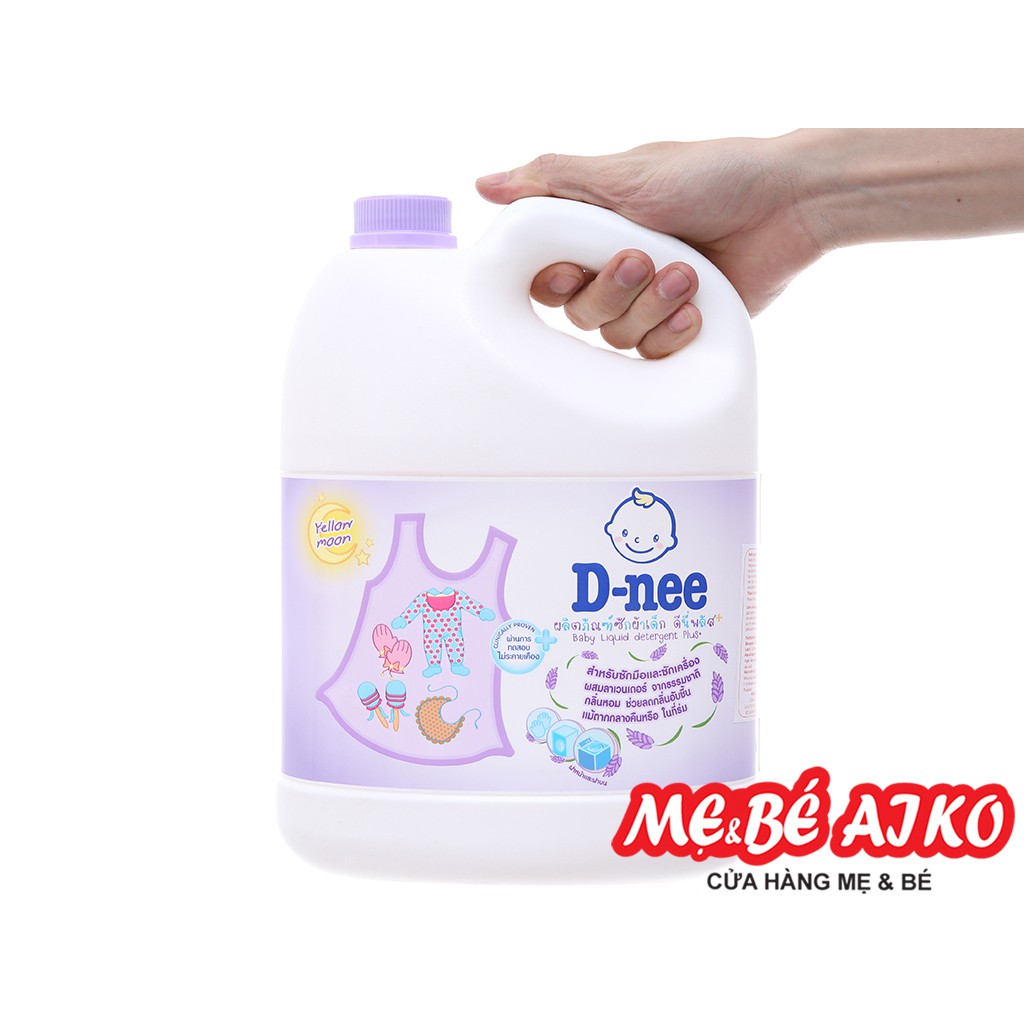 [Chính Hãng Đại Thịnh] Nước giặt xả Dnee Thái Lan 3000ml màu tím