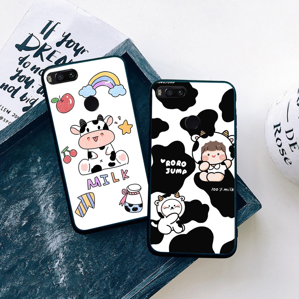 [SIÊU RẺ] ỐP LƯNG XIAOMI MI 8 LITE/MI 8 /MI 8 SE /MI A1/MI 5X HỌA TIẾT BÒ SỮA CỰC ĐẸP/MẪU HOT