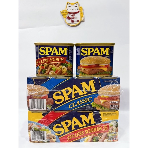 Thịt đóng hộp spam 340g mỹ date 2024