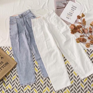 Quần Baggy Jean Nữ Xếp Ly Eo Độc Lạ 94
