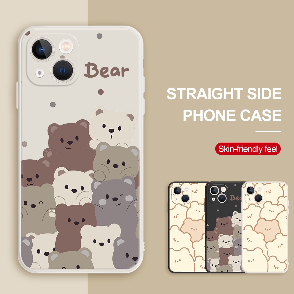 Ốp Điện Thoại Dẻo Họa Tiết Hoạt Hình Chú Gấu Dễ Thương Cho Realme 3 5 Pro Q OPPO F9 Pro R9 F1 F3 R9S Plus A8 A31 A83 A7X #H250