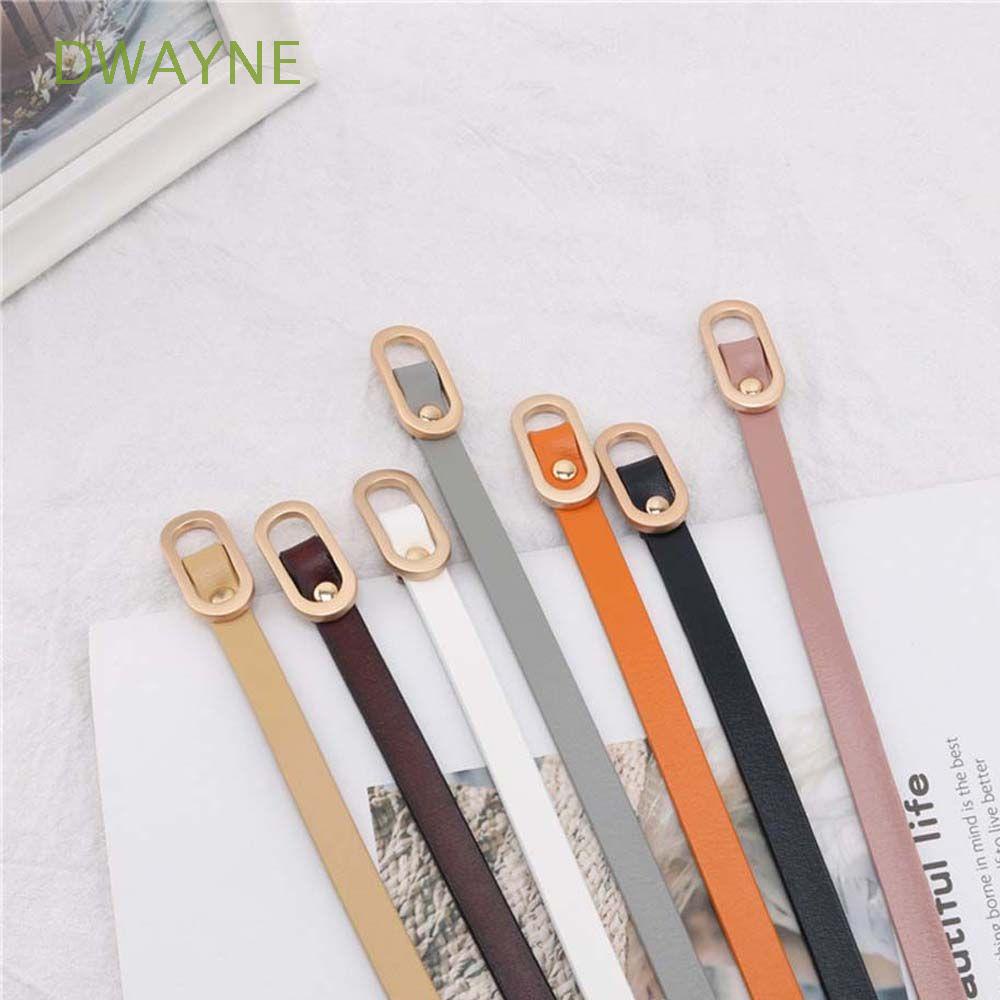 Thắt Lưng Da Bò Màu Trơn Không Bị Rách Thời Trang Cho Nữ