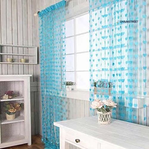 Rèm Cửa Họa Tiết Trái Tim Xinh Xắn 1x2m