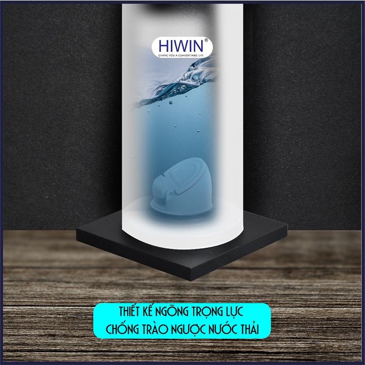 Phễu thoát sàn ngăn mùi hôi thoát nước nhanh đồng mạ đen kích thước 100x100mm HIWIN FD-1410B