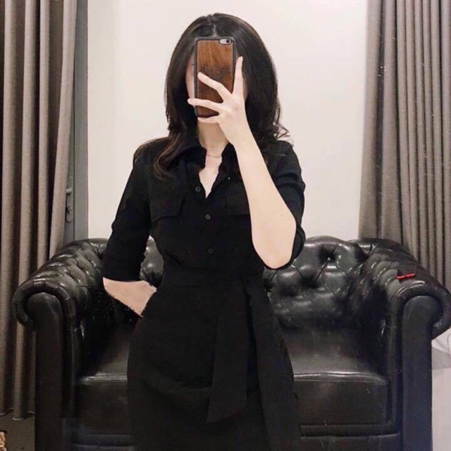 Đầm cổ sơ mi 119k