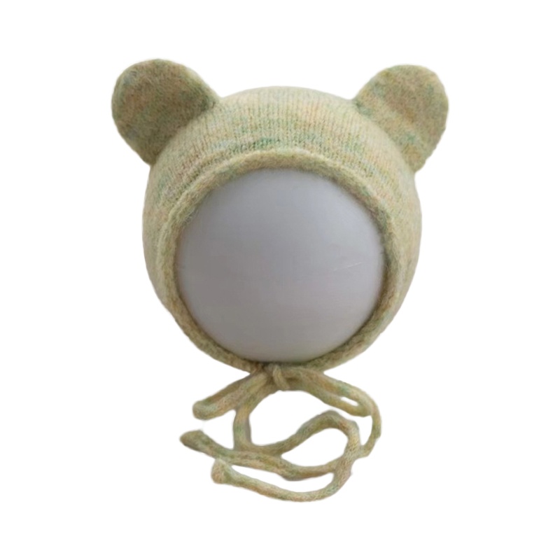 Mũ Beanie Đan Len Handmade Dễ Thương Làm Phụ Kiện Chụp Ảnh Cho Bé Sơ Sinh