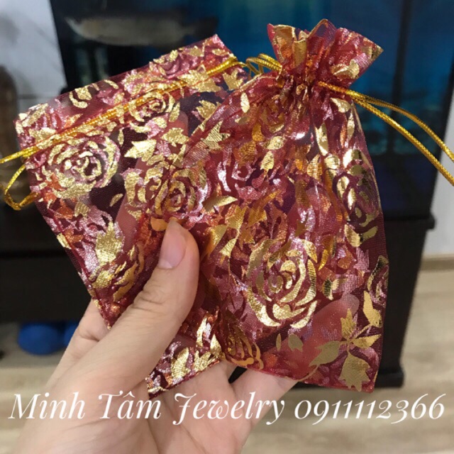 Combo 100 túi rút lưới kích thước 12x18cm