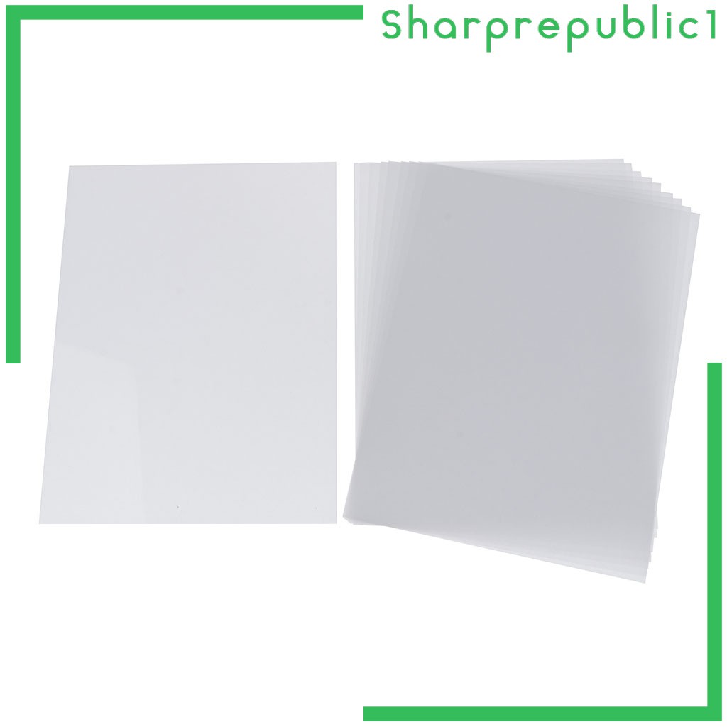 [shpre1] 10 Pieces of Clear Shrink Wrap Sheets of Shrink Wrap Paper for DIY Crafts