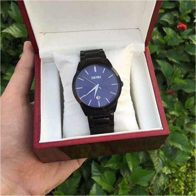 Đồng hồ nam SKMEI mắt sói 9140 khung thép đen lịch lãm sang trọng mẫu hot | BigBuy360 - bigbuy360.vn