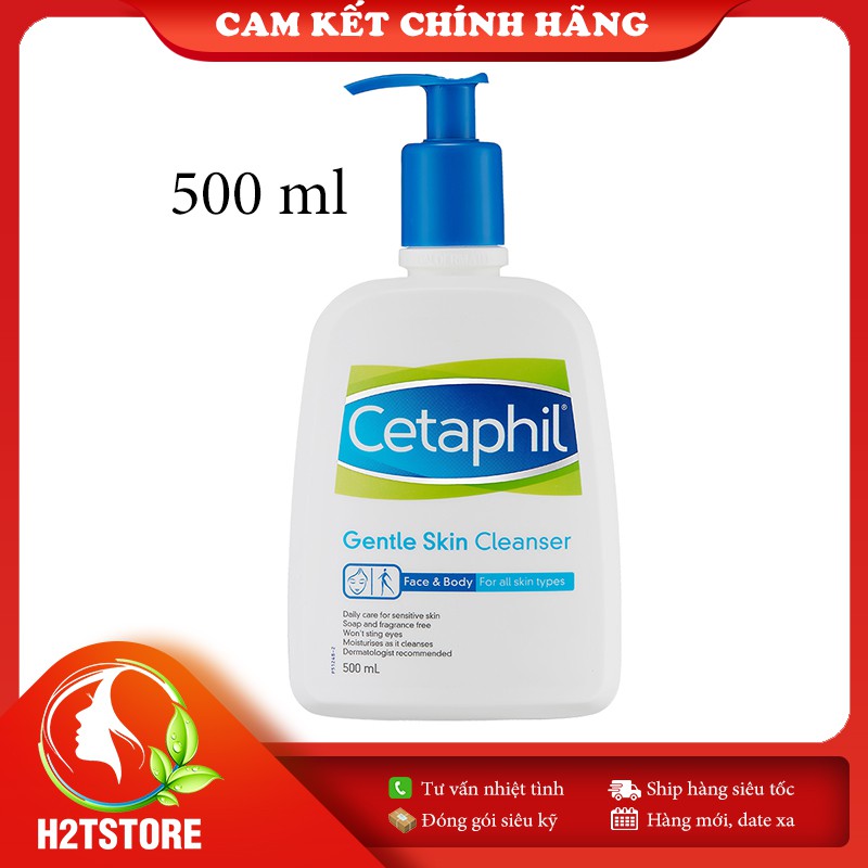 Sữa Rửa Mặt Dịu Nhẹ Không Xà Phòng Cho Mọi Loại Da Cetaphil Gentle Skin Cleanser 125ml &amp; 500ml
