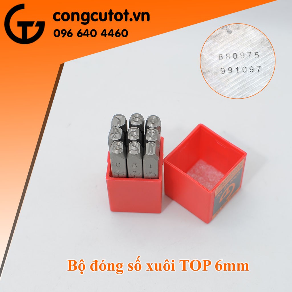 Dụng cụ đóng số xuôi TOP cỡ 6mm