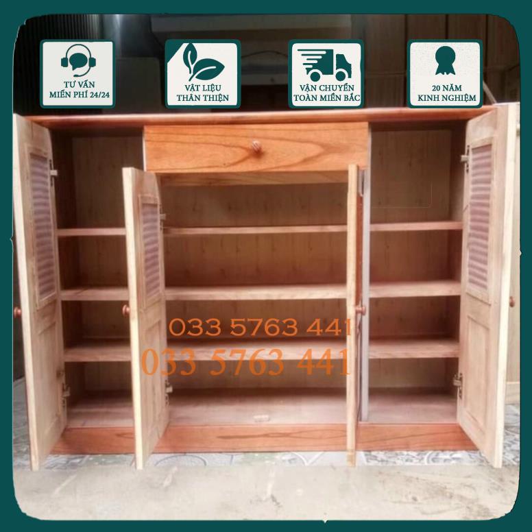 Tủ giày gỗ xoan ta đủ loại 2 cánh , 3 cánh , 4 cánh - tủ giầy - tủ đựng giày - tủ để giày