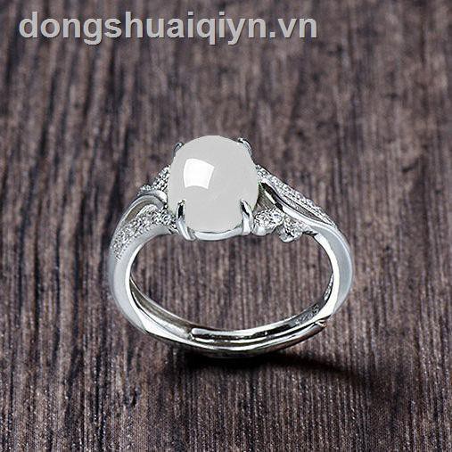 Nhẫn Đeo Tay Bạc 925 Đính Đá Tự Nhiên Thời Trang Cho Nữ