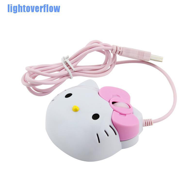 Chuột chơi game hình Hello Kitty 3D xinh xắn USB 2.0